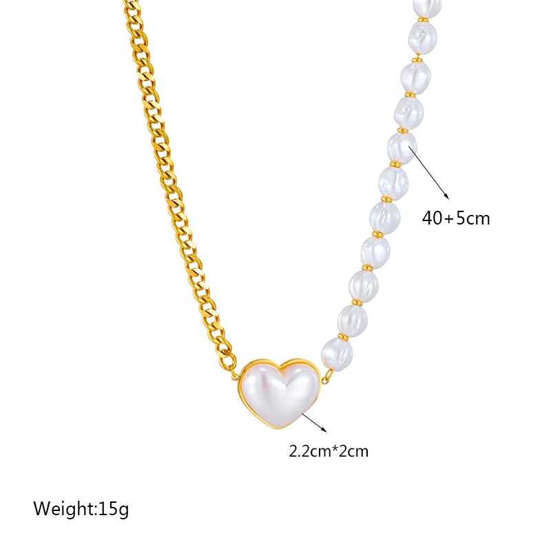 Collier avec pendentif en pierre verte en forme de cœur et de papillon en acier inoxydable 316L pour femmes