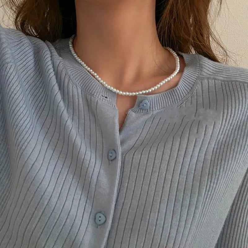 Collier ras du cou tendance en forme de cœur avec perles d'imitation pour femme, accessoire de fête, à la mode, idéal comme cadeau