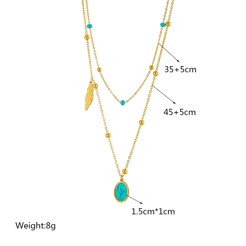 Collier avec pendentif en pierre verte en forme de cœur et de papillon en acier inoxydable 316L pour femmes